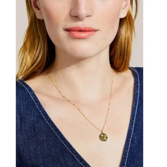 KATE SPADE • True Love I Love You To The Moon Pendant Necklace - Picture 2 of 4